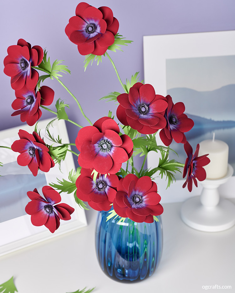 Anemone Paper Flowers