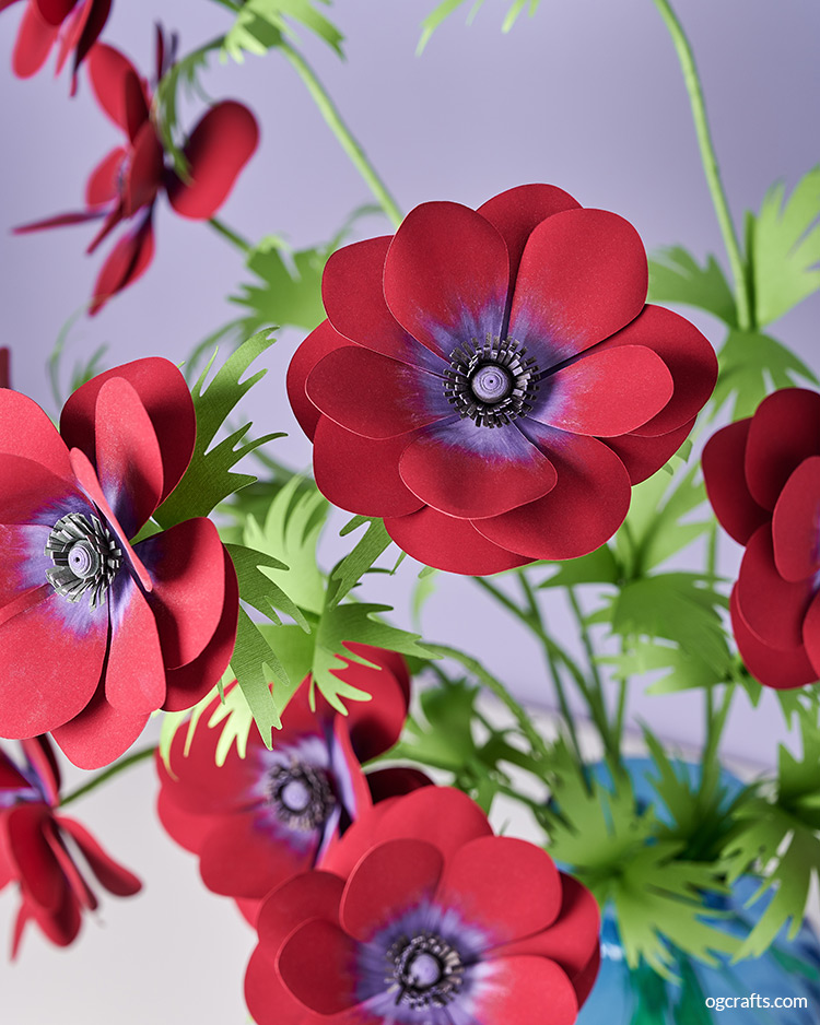 diy paper anemone