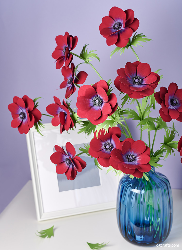 Anemone Paper Flowers