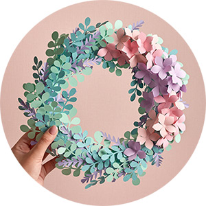 diy paper wreath