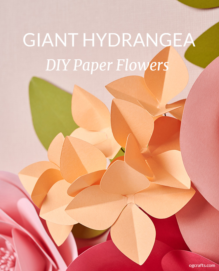 Giant Hydrangea Paper Flowers