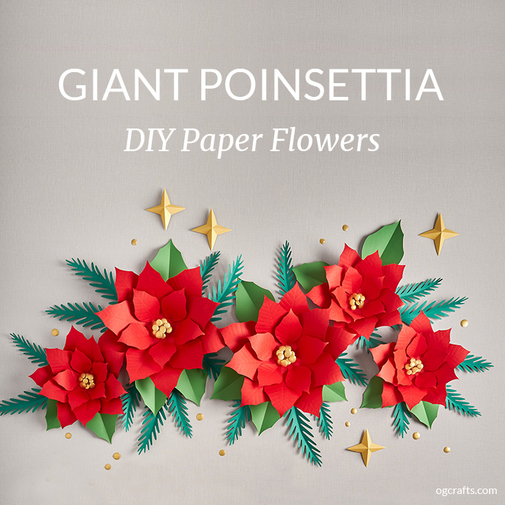 giant paper poinsettia