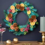 DIY paper Christmas wreath tutorial